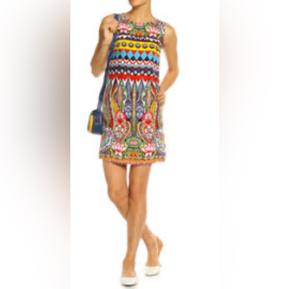 Desigual Multicolor Geometric Mini Dress